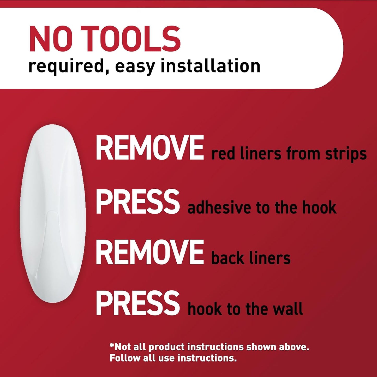 Command Medium Designer Hooks - Damage-Free Wall Hook with Adhesive Strips | 9 Hooks & 12 Strips, Holds Up to 3 lb
