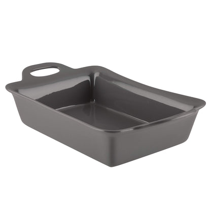 Rachael Ray 9" x 13" Rectangular Stoneware Baker, Gray