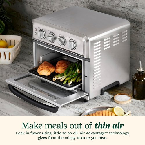 Cuisinart Air Fryer Toaster Oven - 8-in-1 Multi-Function, 1800W, Stainless Steel, 0.6 Cu Ft