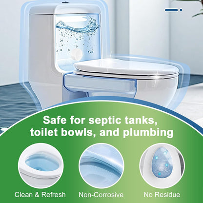 Msvvko Toilet Bowl Cleaner Tablets - 30-Pack Automatic Cleaning for Hands-Free Bathroom Care