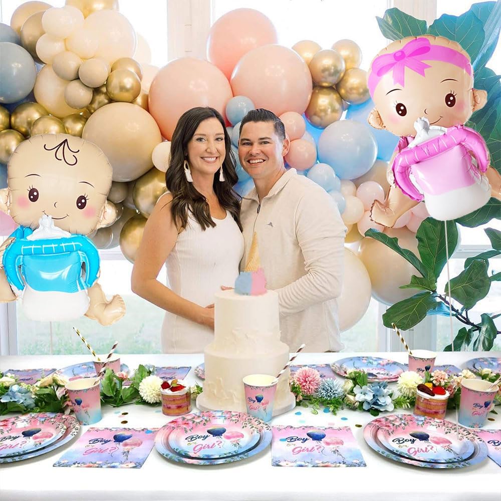 Skiennix Baby Balloon Set - Large 20" x 31" Thickened Foil Balloons for Weddings & Birthdays