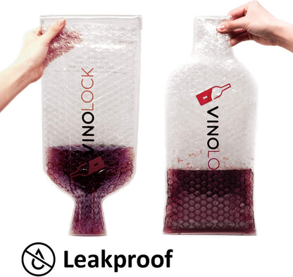 Wine Protector Bag For Airline Travel by Vinolock - 6 pack