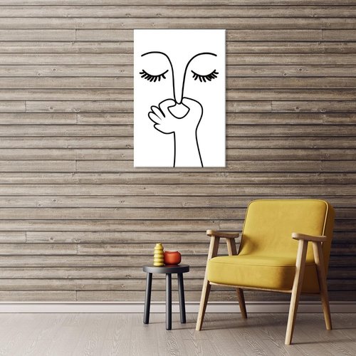 Funny Bathroom Wall Art - Humorous Black and White Poster for Guest Toilet | Unframed 12x18 Inch