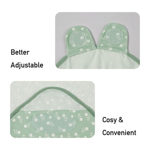 Baby Swaddle Sleep Sacks 3-Pack, Newborn Organic Cotton Swaddle Wraps with Adjustable Wings, Breathable Swaddling Blankets for 0–3 Months, Soft Infant Sleep Essentials