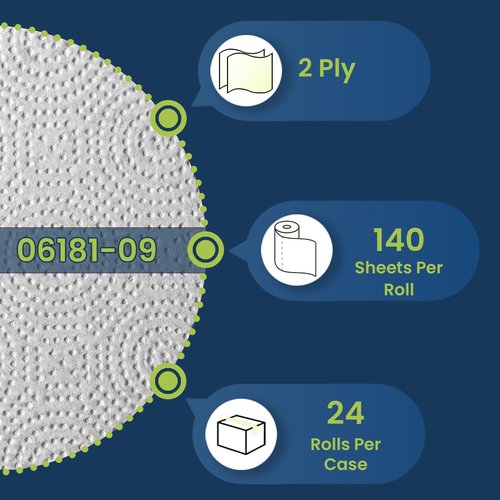 Marcal® Select-A-Size Maxi Roll Towels - 140 Sheets Per Roll | Pack of 6 - White
