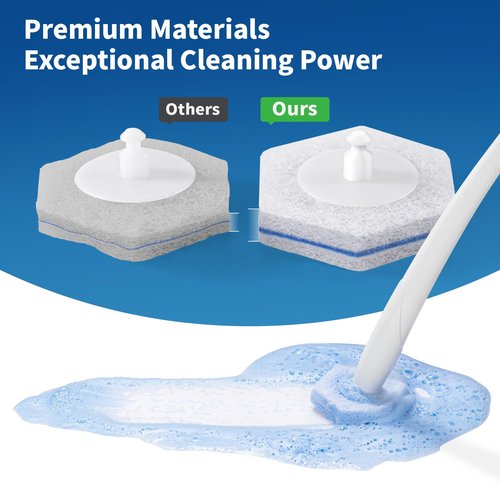 Compatible with Clorox Toilet Wand – Disposable Toilet Brush Head Refills (20 Count), Wand Not Included