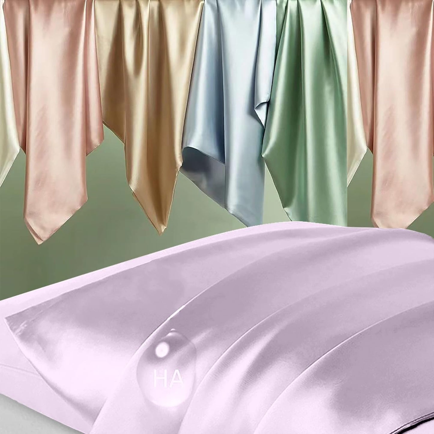 Mulberry Silk Pillowcases by Skiennix - Anti-Acne, Smooth & Luxurious | Standard Set of 2 in Lavender