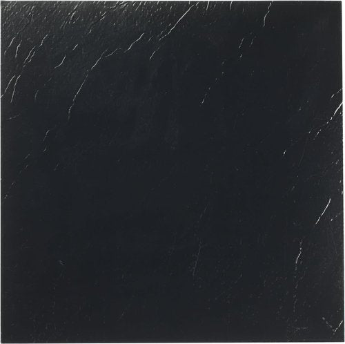 Achim Home Decor Nexus Self-Adhesive Vinyl Floor Tiles - 12" x 12", Black Pattern, Easy Peel & Stick for DIY Flooring