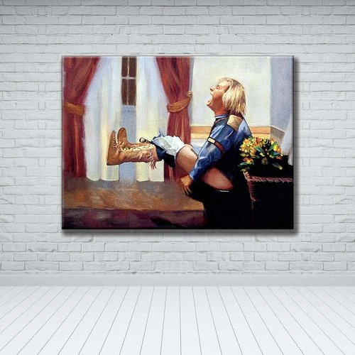 Funny Movie Poster Canvas Print - Dumb and Dumber Bathroom Art | Harry on The Toilet Decor