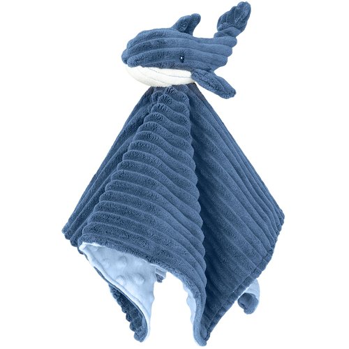 BEILIMU Baby Security Blanket for Unisex Boys and Girls, Soft Lovey Whale Baby Gifts for Newborn Toddler Snuggle Toy Stuffed Animal, Blue 15 Inch