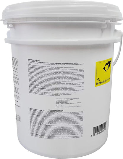 PROFELIZ Chlorine Tablets - 3 Inch Slow Dissolving Pool Tablets | Kills Bacteria & Stops Algae - 20lbs