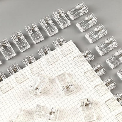 50 Pack Clear Clips for Photos - PVC Window & Wall Hanger Clamps, Multi-Purpose Clips for Christmas Lights, Posters, Papers