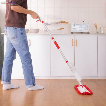 Spray Mop for Floor Cleaning with 2 Microfiber Pads Featuring Tassel Edges, Lightweight Aluminum Handle, and Even Spray Nozzle for Efficient Cleaning