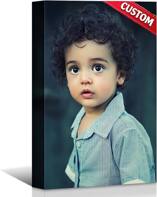 Hoopwarte Custom Canvas Prints - Personalized Photo Wall Art | Ready to Hang Home Decor (8"x12" | 20x30cm)