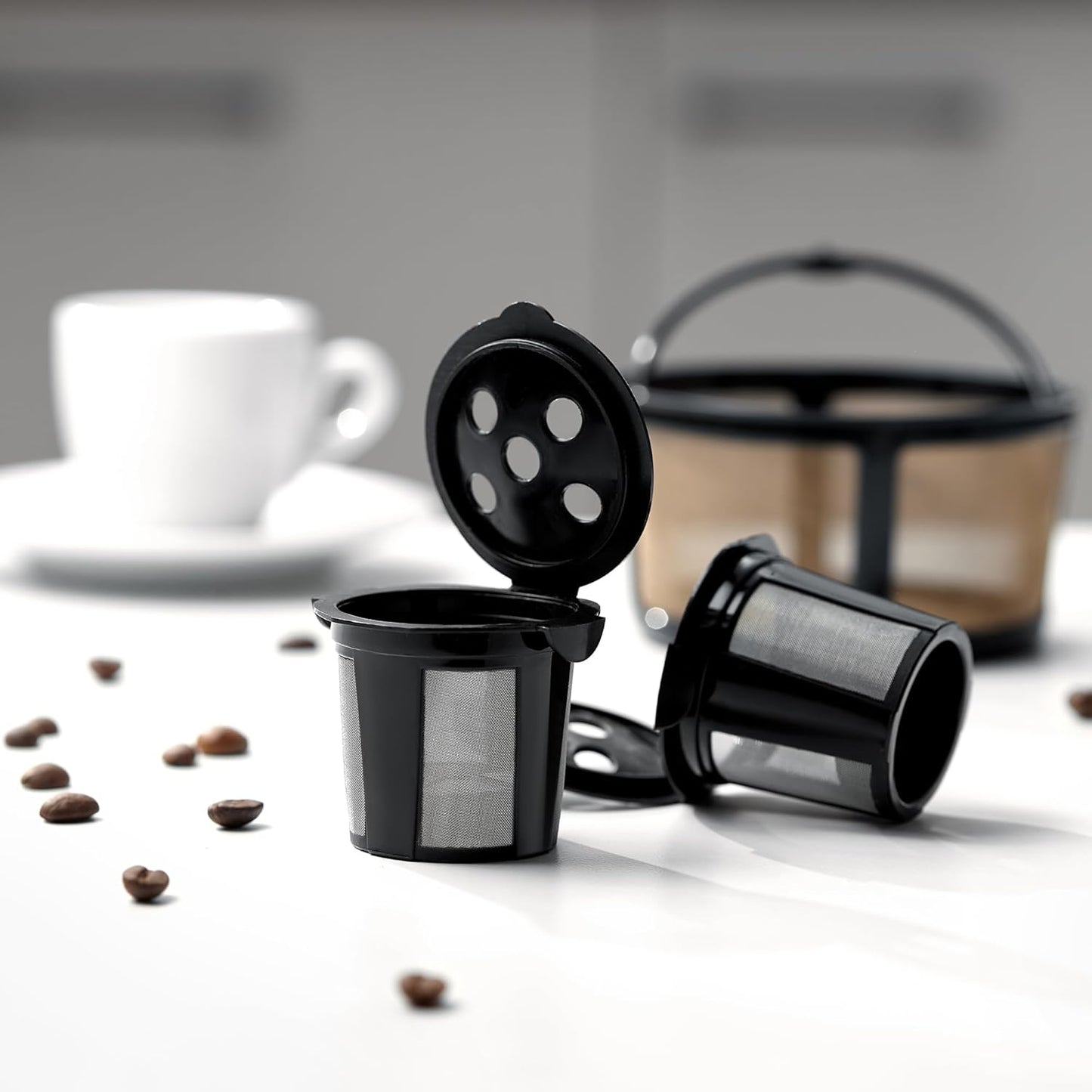 Skiennix Reusable K Cups - Eco-Friendly Coffee Filters for Keurig K-Duo | Perfect for Hot & Iced Coffee