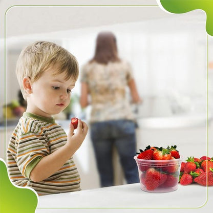 Deli Containers | Leakproof Lids - 60 Sets of BPA-Free Plastic Food Storage (8oz, 16oz, 32oz)