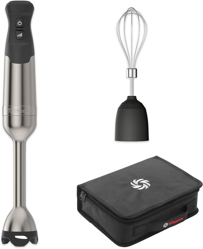 Vitamix Immersion Blender - 5-Speed Professional Hand Blender with Whisk Attachment & Storage Case | Stainless Steel/Black