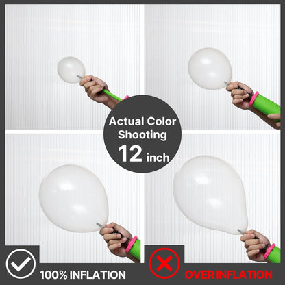 PartyWoo Clear Balloons - 100pcs Transparent Balloon Arch Kit for Weddings, Graduations & More | 5-36 Inch Sizes