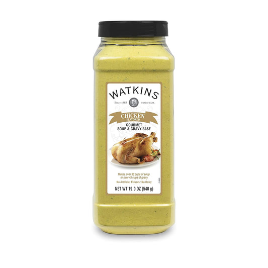Watkins Chicken Soup & Gravy Base - Rich Flavor, 19 oz. | Perfect for Cooking & Seasoning