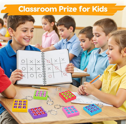 Skiennix 24PCS Tic Tac Toe Game | Fun Birthday Party Favors for Kids Ages 3-12 | Classroom Prize Box