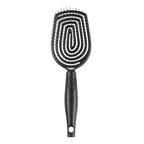 Conair Scalp Care Detangling Hairbrush - Curly Hair Brush & Scalp Massager - Black Onyx