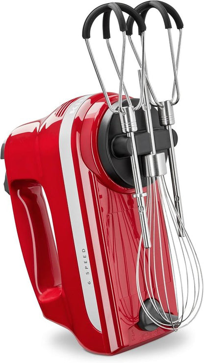 KitchenAid 6-Speed Hand Mixer - Flex Edge Beaters for Effortless Mixing | KHM6118