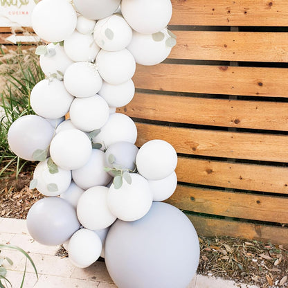 Voircoloria Gray Balloons - 66 Pack of 12-Inch Grey Latex Balloons for Celebrations & Events