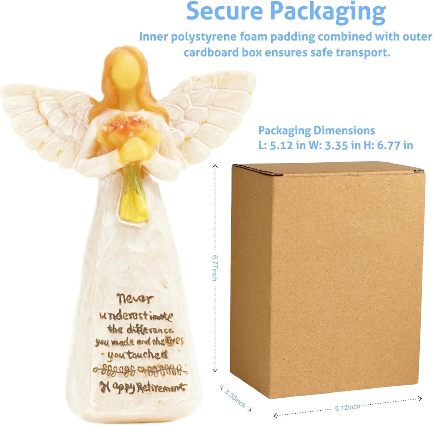 Regine Switzerland Angel Figurines - Thoughtful Retirement Gifts for Women | Perfect Christian Birthday Decor