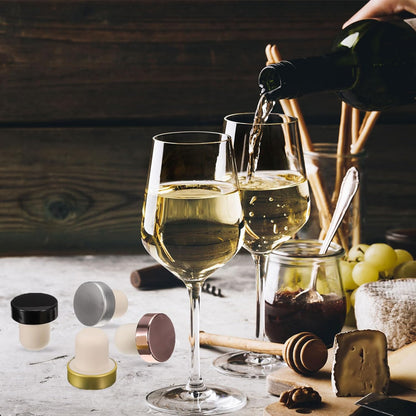 uxcell 72 Pcs Wine Bottle Corks, T-shaped Stopper Cork, Wine Stopper, Reusable Wine Bottle Corks Sealing Plug Bottle for Homemade Wine Beer Bottles,Silver