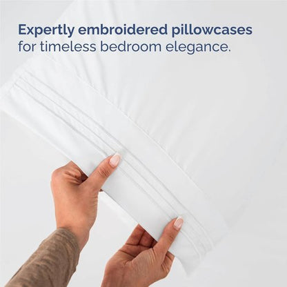 Comfy Twin XL Size 3-Piece Sheet Set by [Brand Name] | Breathable, Cooling Hotel Luxury Bedding - Ultra-Soft, Deep Pockets, Wrinkle-Free - Oeko-Tex Certified, White