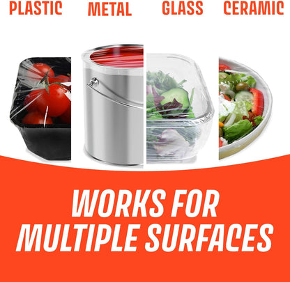 Saran Cling Plus Plastic Wrap - Clear Food Storage with Easy Dispense | 200 Sq Ft Roll