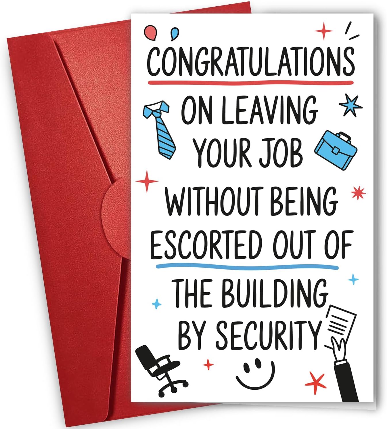 NewEleven Funny Retirement Gifts For Men, Women - Going Away Gift, Coworker Leaving Gifts For Women, Farewell Gift For Coworkers, Boss, Colleague - Greeting Card