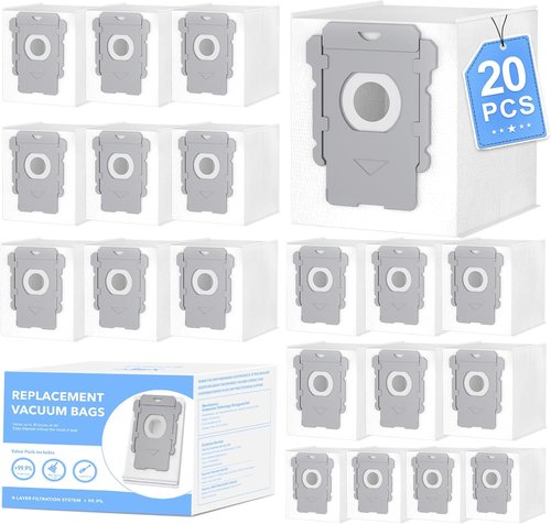 iRobot Vacuum Bags - 20 Pack for i7, i8, i3, j7, s9 Series | Automatic Dirt Disposal Bags