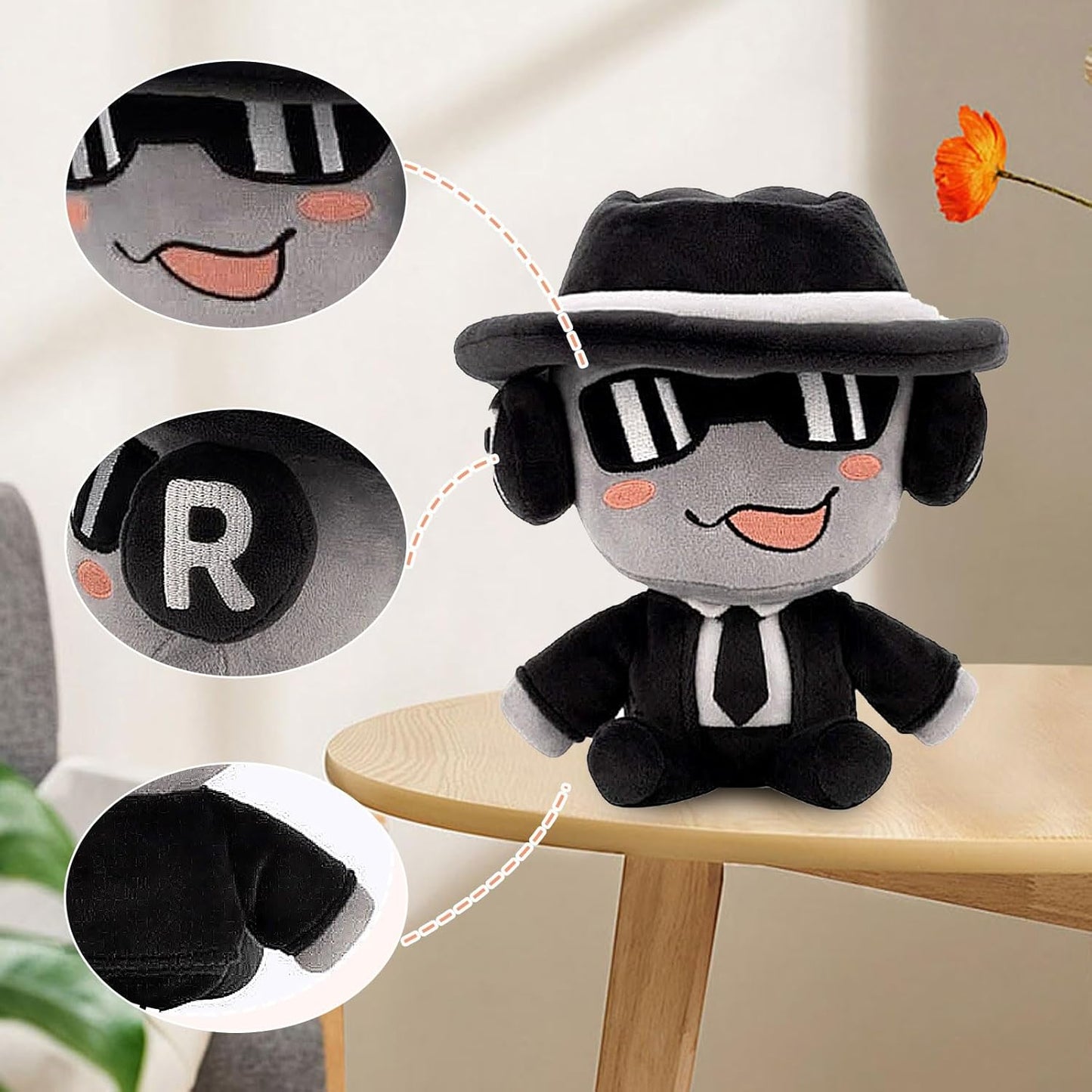 Skiennix 8-Inch Cartoon Game Plush Pillow - Perfect Stuffed Figure for Video Game Fans Room Decor