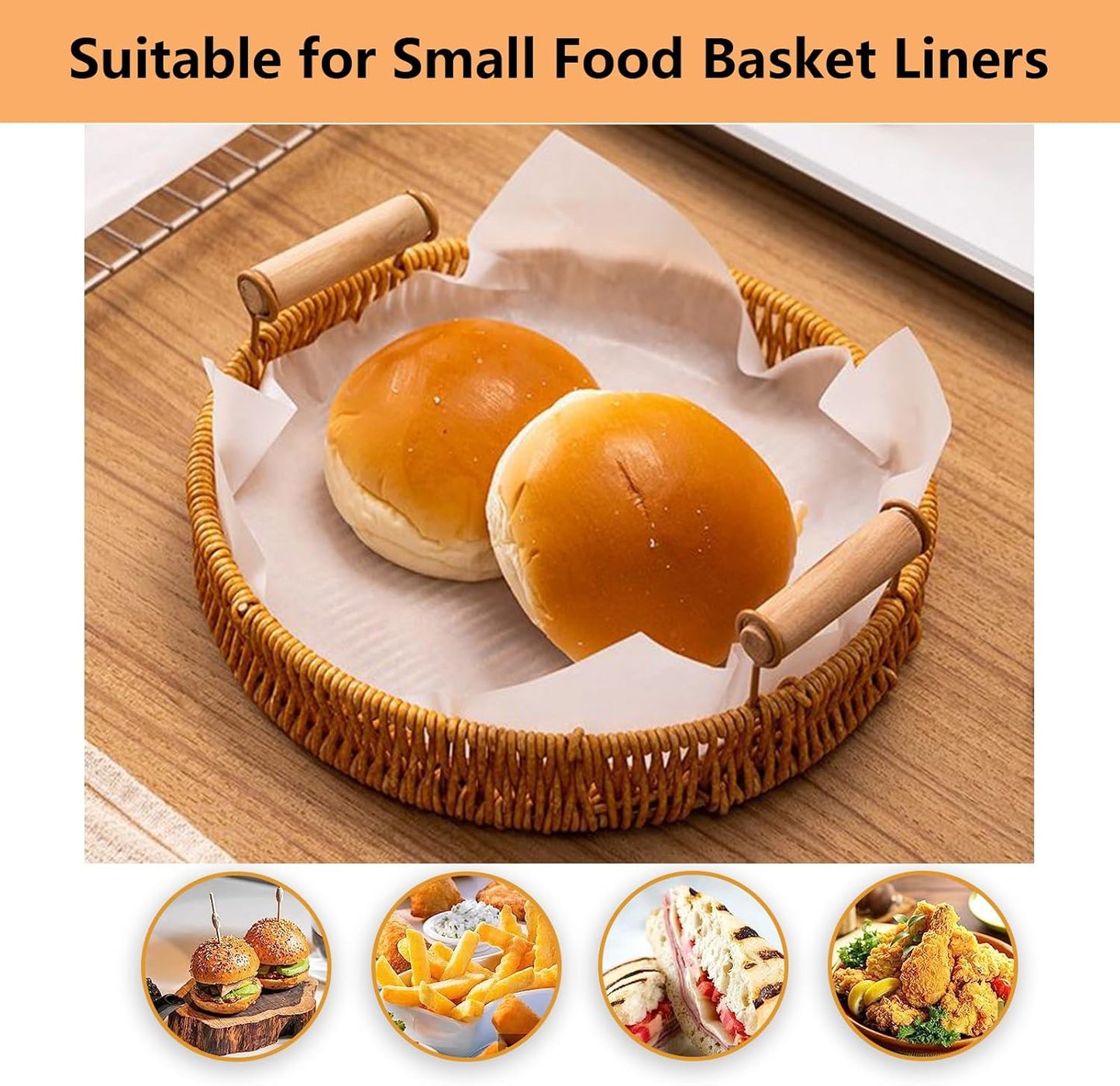 Skiennix Unbleached Parchment Paper - 100 Pcs Non-Stick 6" x 6" Sheets for Baking & Wrapping