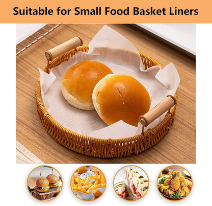 Skiennix Unbleached Parchment Paper - 100 Pcs Non-Stick 6" x 6" Sheets for Baking & Wrapping