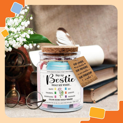 NewEleven Easter Gifts for Best Friends | Inspirational Birthday Present for Her or Him - Bible Verse Jar