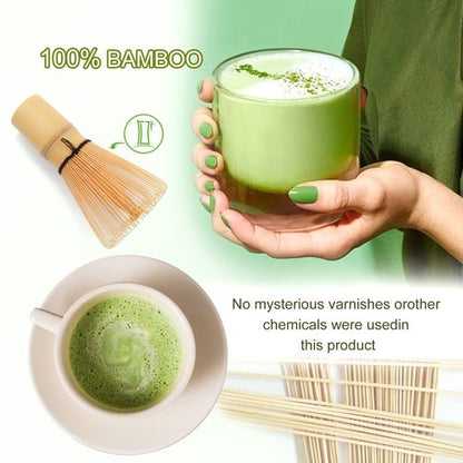 Maredash Matcha Whisk Set,Matcha Whisk,Matcha Set,Bamboo Whisk,Matcha Kit,Chasen Matcha Stirrer,Made from 100% Natural Bamboo,Durable and perfect for making matcha tea