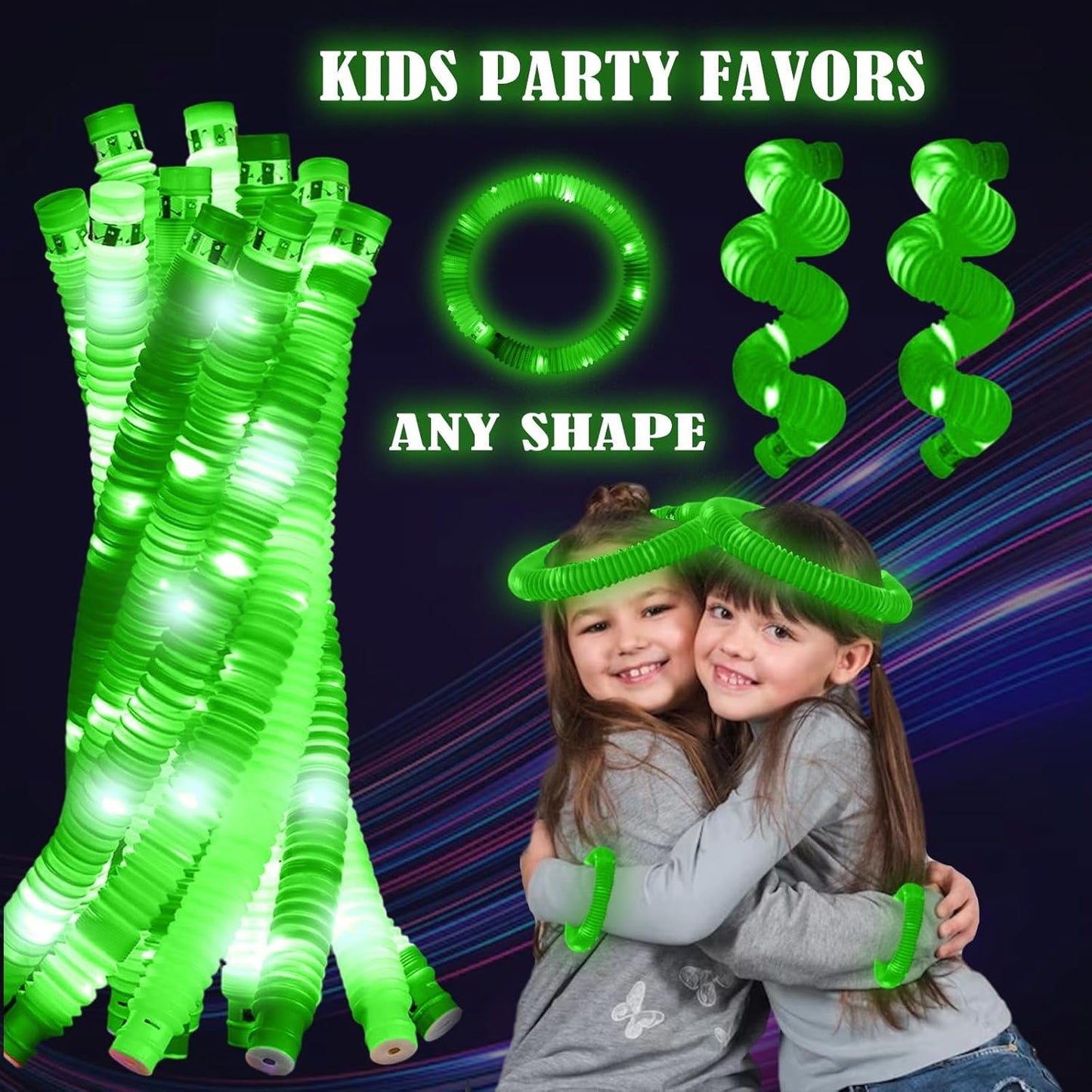 Skiennix Glow Sticks - 6PCS Glow in The Dark Party Favors for Kids & Adults | Perfect for Festivals & Raves