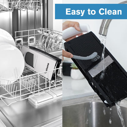 Upgrade Safe Mandoline Slicer Plus, Vegetable Slicer and Food Chopper Adjustable Thickness Potato Slicer French Fries Cutter, Kitchen Chopping Artifact