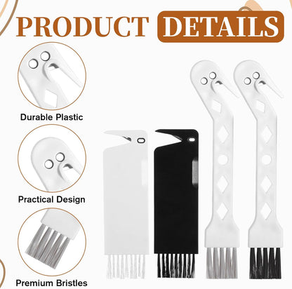 Skiennix Handheld Vacuum Cleaner Brush - 2-in-1 Universal Dust Tool for Robot Sweepers | 4 PCS Set