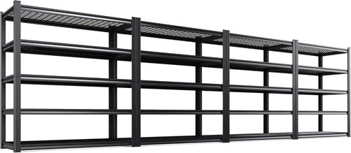**Regine Switzerland Heavy Duty Garage Shelving | Adjustable 5-Tier Metal Storage Unit - 3000 lbs Capacity (71"x46"x18")**