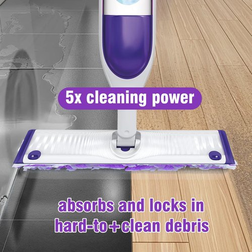 25 Pack Power Mop Refill Pads for Swiffer Power Mop, Disposable Spray Wet Pads Refill for Swiffer PowerMop Multi-Surface Mopping Pad,Mop Head Replacement for Floor Cleaning