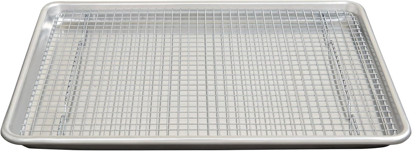 Mrs. Anderson's Baking Cooling Rack - Heavy Duty Steel for Half Sheet Pans | 16.5 x 11.875 x 0.625-Inches