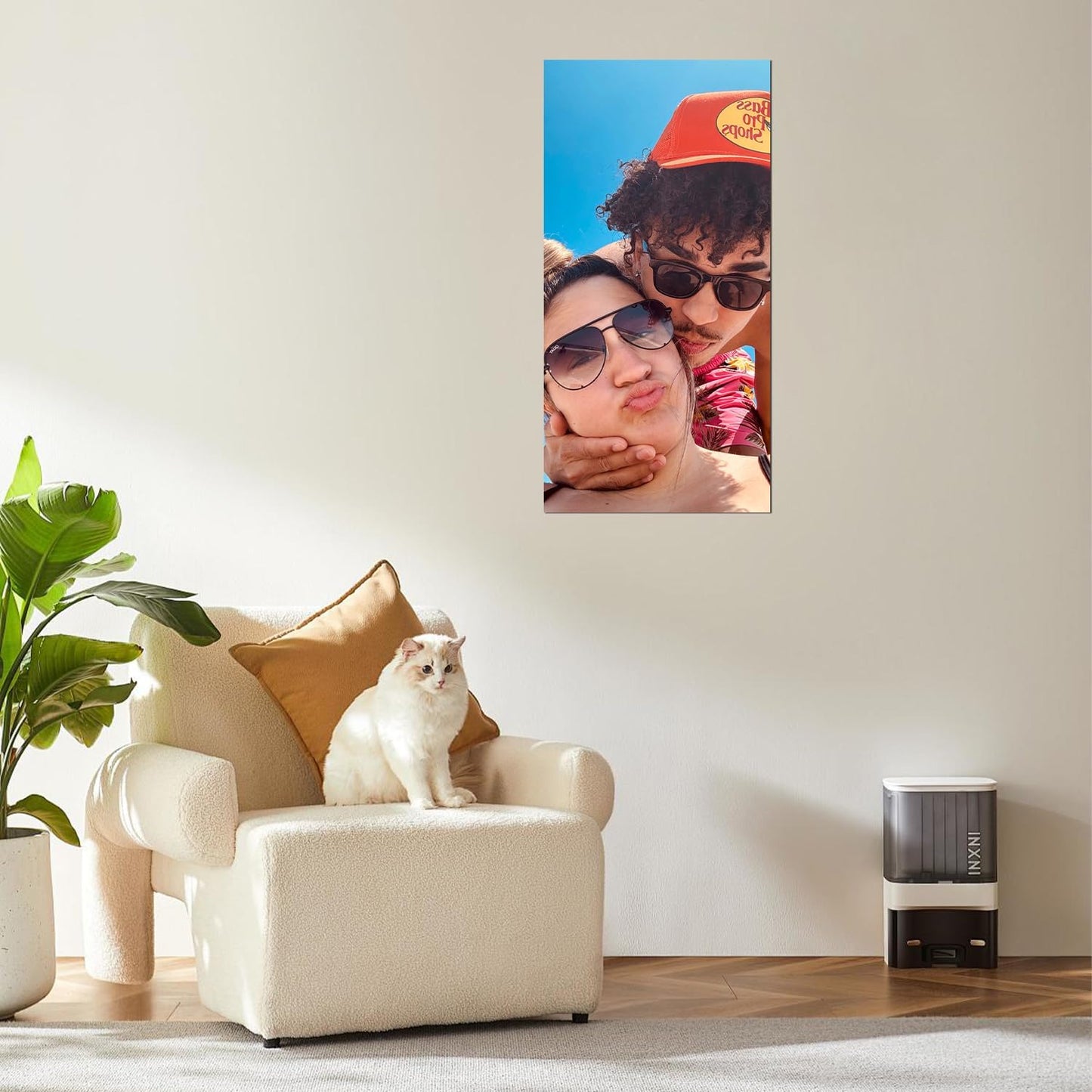 ZXDZSM Custom Canvas Poster - Personalized Photo Wall Art Print (Unframed, 20” x 40”) - Upload Your Image
