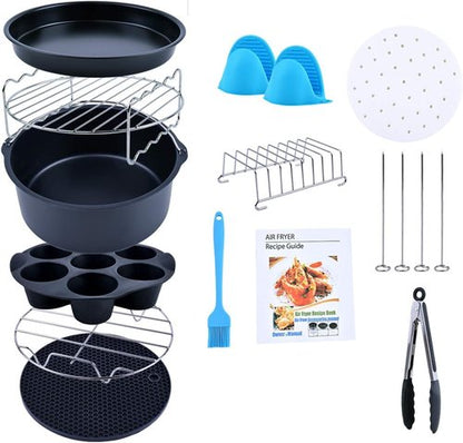 Air Fryer Accessories Set by [Brand Name] - 12-Piece Kit for 5.3Qt+ Air Fryers | Nonstick, Dishwasher Safe