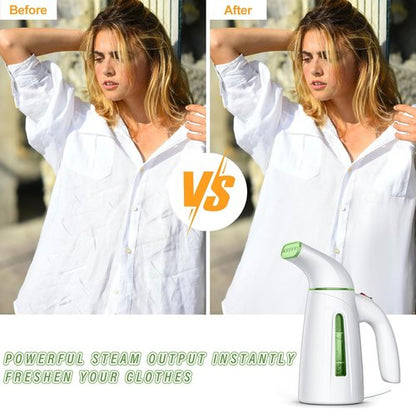 OGHom Steamer for Clothes, Portable Handheld Clothing Garment Steamer, 240ml Large Capacity 700W Travel Steam Iron 30 Second Fast Heat Up (Pale Green)