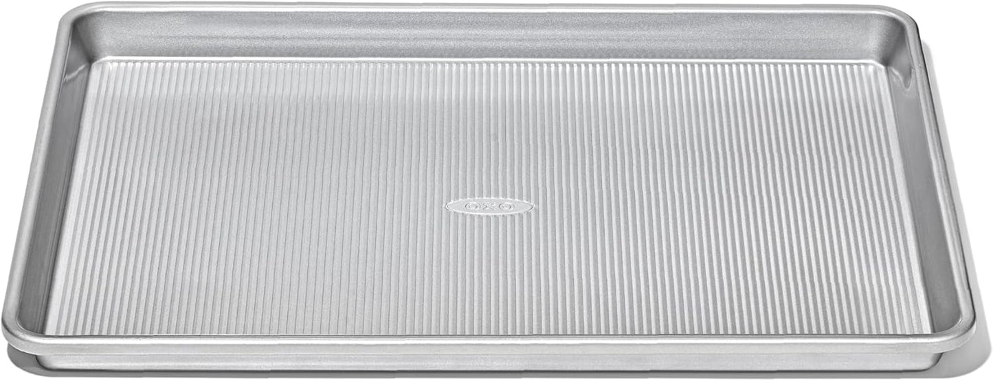 OXO Good Grips Half Sheet Pan - Non-Stick Pro Clear Coated Metal Baking Sheet for Easy Cleanup
