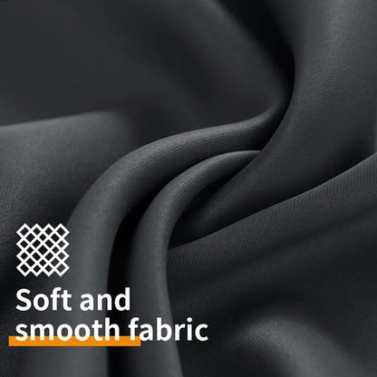 YoungsTex Blackout Curtains for Bedroom 63 Inches Long 2 Panels - Room Darkening Window Drapes with Grommet Thermal Insulated Privacy for Living Room, 42 x 63 Inch, Dark Grey