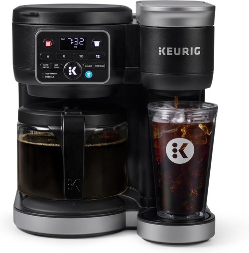 Keurig K-Duo Coffee Maker - Hot & Iced Brewing with MultiStream Technology | 72oz Reservoir (Renewed)